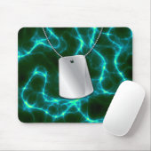 Hundetags und grünes Blitzlicht Mousepad (Mit Mouse)