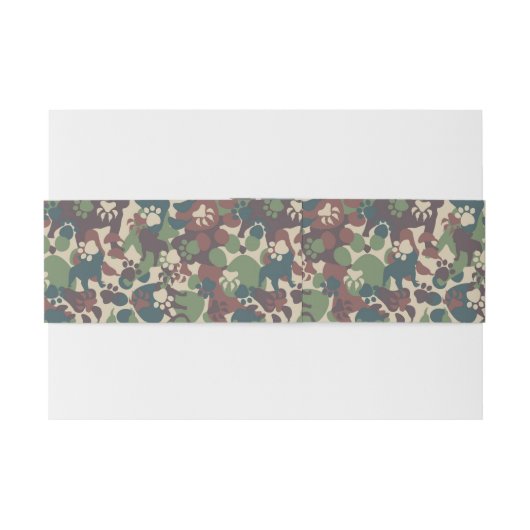 Hundetarnungs-Muster Einladungsbanderole (Rückseitenbeispiel)