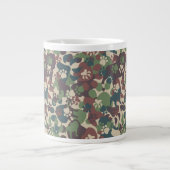 Hundetarnungs-Muster Jumbo-Tasse (Vorderseite)
