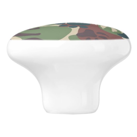 Hundetarnungs-Muster Keramikknauf (Seitenansicht)