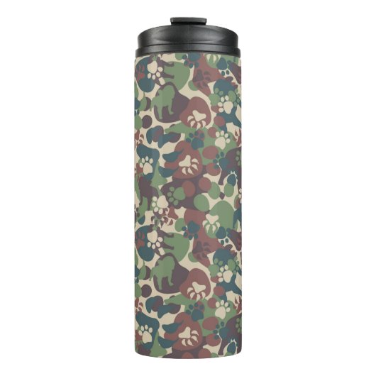 Hundetarnungs-Muster Thermosbecher (Vorderseite)