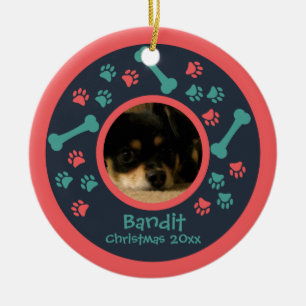 Hundetatze druckt Foto-Verzierung Keramikornament