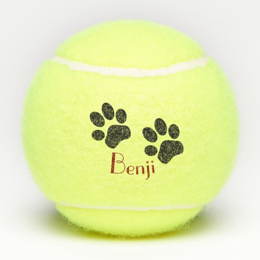 Hundetatze druckt kundenspezifische Tennisbälle (Rückseite)