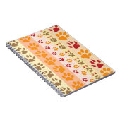 Hundetatze druckt Muster Notizblock (Rechte Seite)