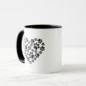 Hundetatzen-Druck-Kaffee-Tasse, Tasse (Vorderseite Links)