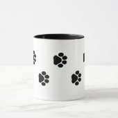 Hundetatzen-Druck-Tasse 15 Unze Tasse (Zentrum)