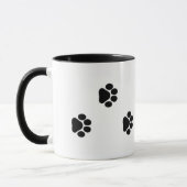 Hundetatzen-Druck-Tasse 15 Unze Tasse (Links)