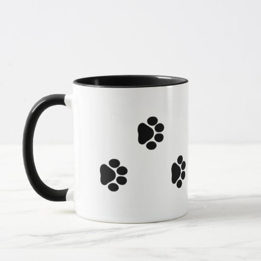 Hundetatzen-Druck-Tasse 15 Unze Tasse (Links)