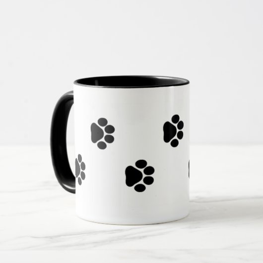 Hundetatzen-Druck-Tasse 15 Unze Tasse (Vorderseite Links)