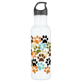 Hundetatzen-Druckmuster Trinkflasche