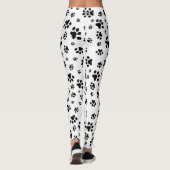 Hundetatzen-Muster-Druck Leggings (Rückseite)