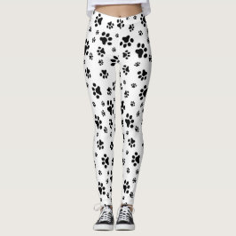 Hundetatzen-Muster-Druck Leggings