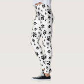 Hundetatzen-Muster-Druck Leggings (Links)