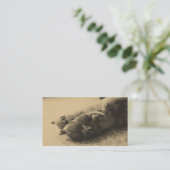 Hundetatzen-Visitenkarten Visitenkarte (Stehend Vorderseite)