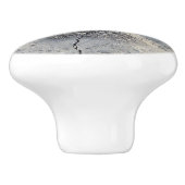 Hundetatzendruck-Fotogriff Keramikknauf (Seitenansicht)