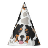 Hundetatzenmuster Bernese Gebirgshund Partyhütchen (Links)