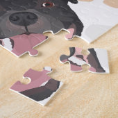 Hundetatzenmuster Staffordshire-Bullterrier Puzzle (Seite)