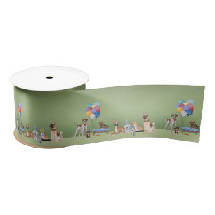 Hundethemenparty Alles Gute zum Geburtstag Satinband