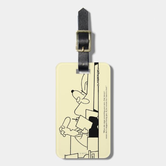 Hundetherapie Gepäckanhänger (Vorderseite vertikal)