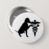 HUNDEtherapie-KRANKENHAUS Button (Vorne & Hinten)