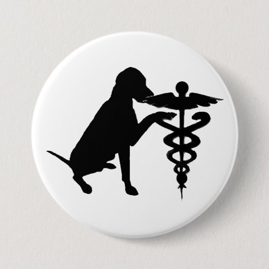 HUNDEtherapie-KRANKENHAUS Button (Vorderseite)