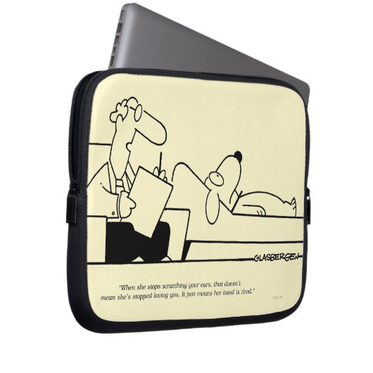 Hundetherapie Laptopschutzhülle (Vorne Rechts)