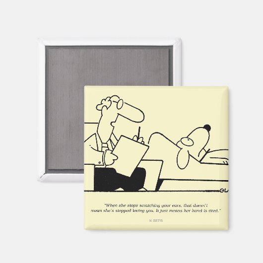 Hundetherapie Magnet (Vorderseite/Rückseite)