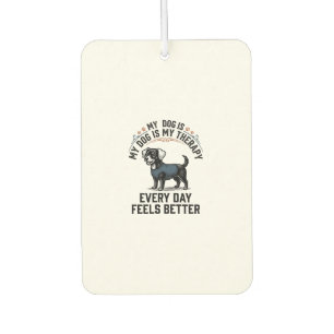Hundetherapie-Shirt Vintage graviertes Hunde-Liebh Autolufterfrischer