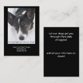 Hundetherapie-Visitenkarte II Visitenkarte (Vorne/Hinten)