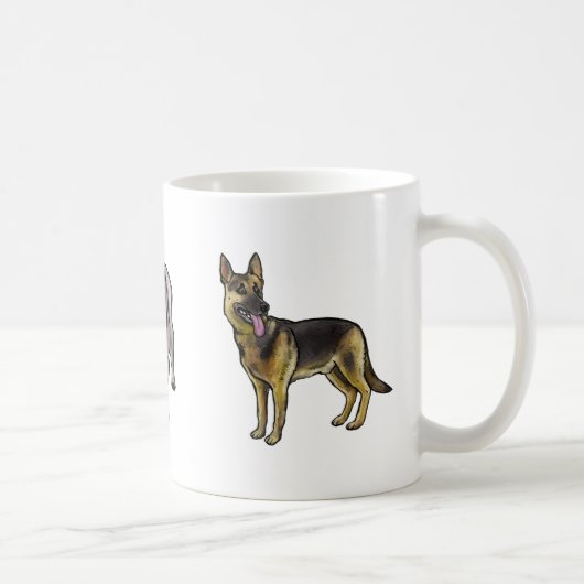 Hundetier Liebhaber k-9 Hunde-Tasse Kaffeetasse (Rechts)
