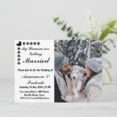Hundetier Lover Einladung zur Hochzeit (Stehend Vorderseite)