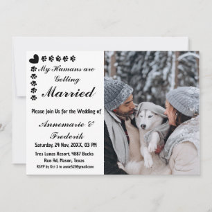 Hundetier Lover Einladung zur Hochzeit