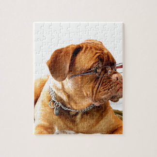 Hundetragende Gläser Dogue de bordeaux Puzzle