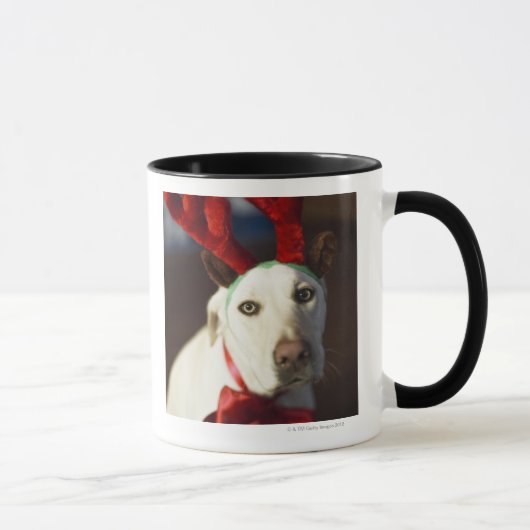 Hundetragende Rengeweihe Tasse (Rechts)