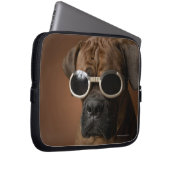 Hundetragende Sonnenbrille Laptopschutzhülle (Vorne Rechts)