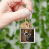 Hundetragende Sonnenbrille Schlüsselanhänger (Hand)
