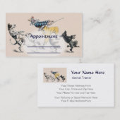 Hundetrainer, Clown, Tanz-Lehrer-Verabredungskarte Terminkarte (Vorne/Hinten)