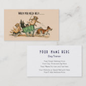 Hundetrainer, Haustierpflege, tierärztliche Visitenkarte (Vorne/Hinten)