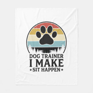 Hundetrainer I Bring Sit Dazu Geschehen Vintage Pf Fleecedecke