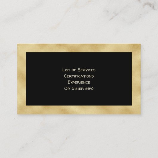 Hundetrainer-Imitat-Goldhundeverhalten-Änderung Visitenkarte (Rückseite)