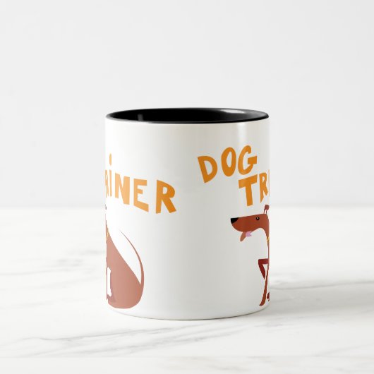 Hundetrainer-Tasse Zweifarbige Tasse (Mittel)