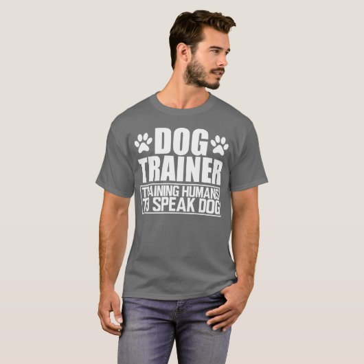 Hundetrainer trainieren Menschen, Hundejungen Retr T-Shirt (Vorne ganz)