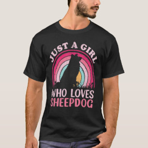 Hundetrainer Vintage Nur Ein Mädchen Das Schäferhu T-Shirt