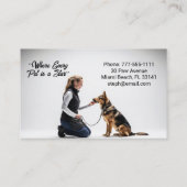 Hundetrainer Visitenkarte (Rückseite)