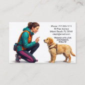 Hundetrainer  visitenkarte (Rückseite)