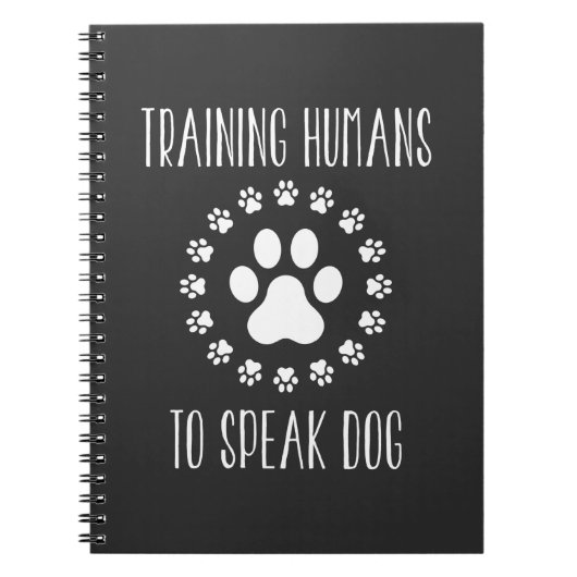 Hundetrainer-Welpentrainer Notizblock (Vorderseite)