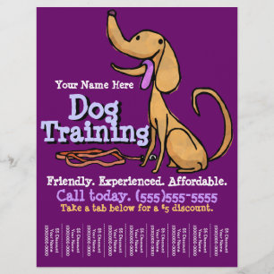 Hundetraining. Kundenspezifischer Flyer