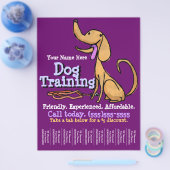 Hundetraining. Kundenspezifischer Flyer (Einzeln)