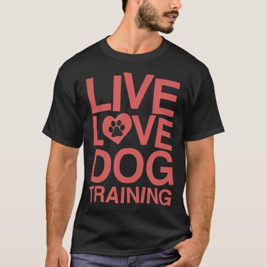 Hundetraining Live Liebe Hundeschlittenausbildung T-Shirt (Vorderseite)
