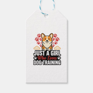 Hundetraining Mädchen Corgi Vintage Vector-Shirt-D Geschenkanhänger
